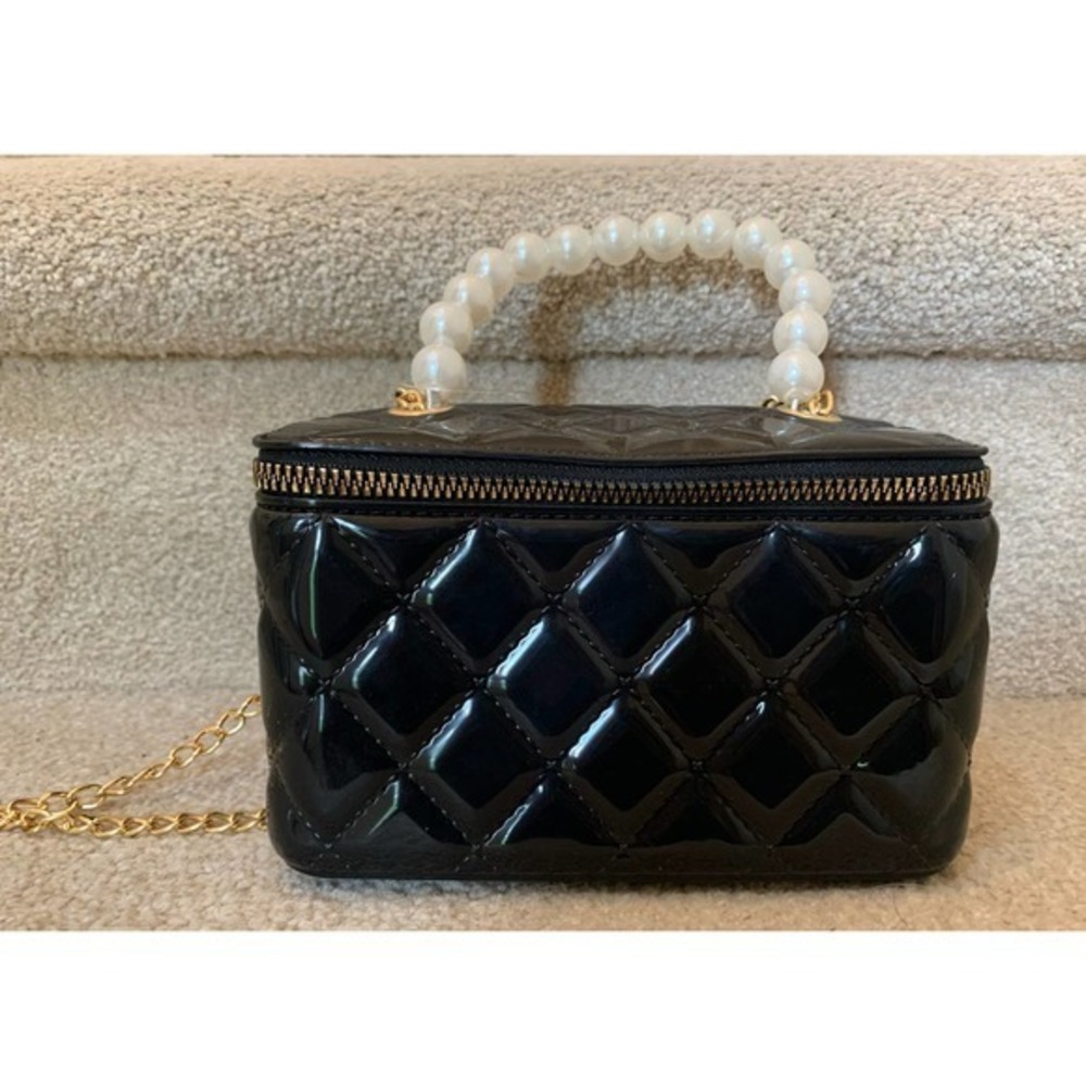 Love Vegan Faux Leather Minaudiere Bag NWT